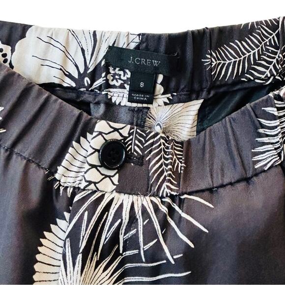 J. Crew | Floral Silk Trousers | Size 8 - Picture 4 of 7